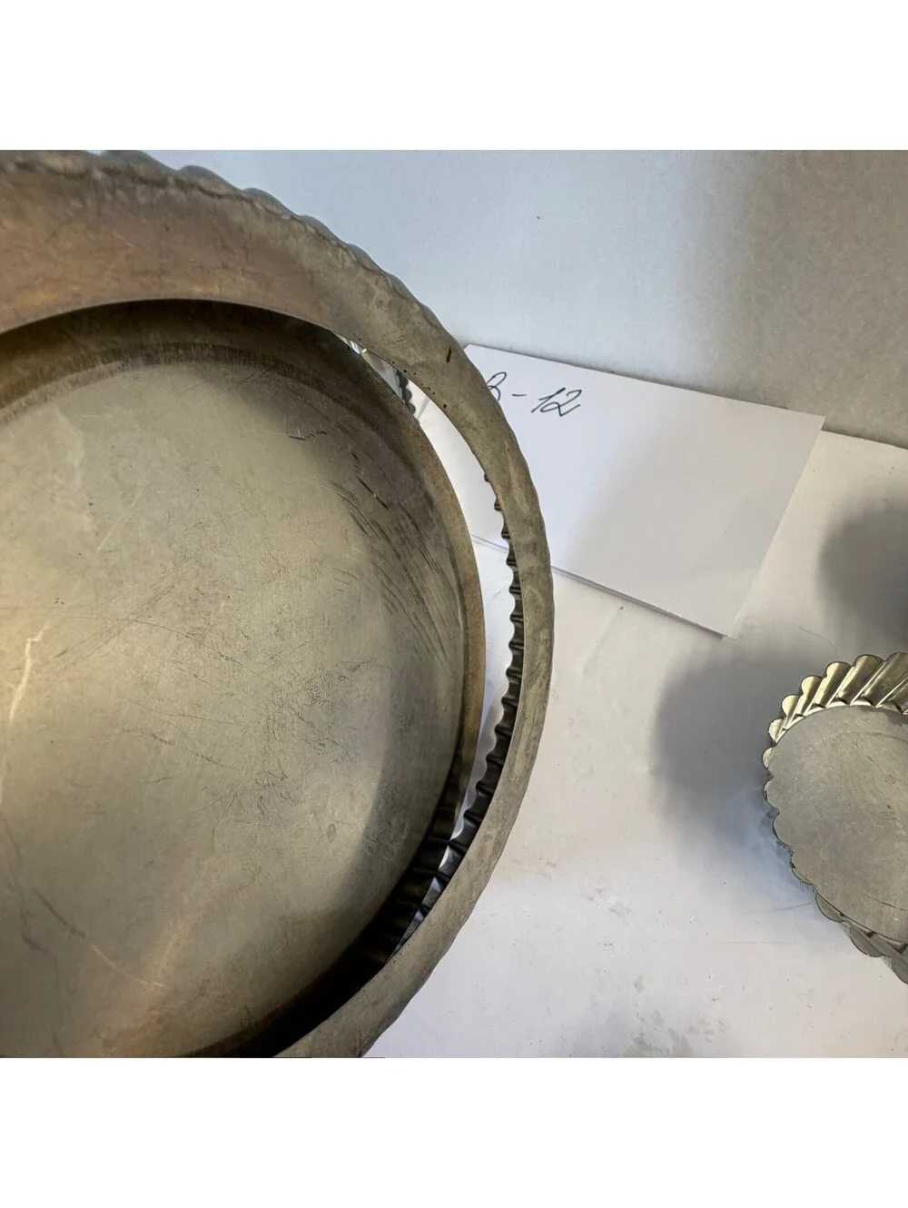 Vintage French Fluted Tart Pan & Mold Lot - Made in France - Storage B-12